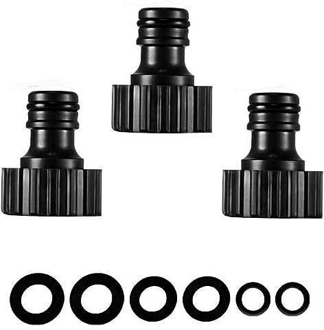 YAAVAAW 3Pack Garden Tap Adapter - 3/4 Female Threaded Tap Connector for Hose Pipe