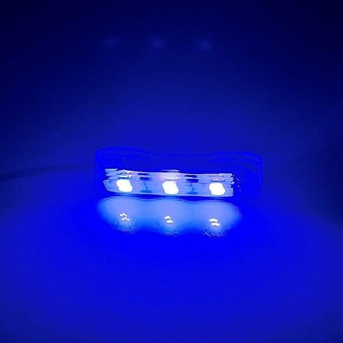 Jowxsx Lumière bleue pour petit aquarium, lumière LED multicolore pour aquarium pour plantes d'eau douce accessoires d'aquarium