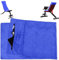 Pameil Fitness Handtuch | 120x50cm Sporthandtuch Fitnessstudio | Saugstark und Weich Gym Handtuch mit Reißverschlusstasche für Training (Blau)