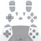 eXtremeRate Kit de Botones Compatible con ps5 Edge Control - Repuesto de D-Pad, Share, Options, Botones de Acción, R1 L1 R2 L2 Teclas Compatible con ps5 Edge, Mando NO Incluido (New Hope Gray)