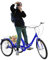 vinnyooc 24 Zoll 7 Gang Dreirad Faltbar Dreirad Für Erwachsene 3 Räder Erwachsene Senioren Trike Tricycle Einkauffahrrad Cruise Bikes Licht Fahrrad Mit Einkaufskorb