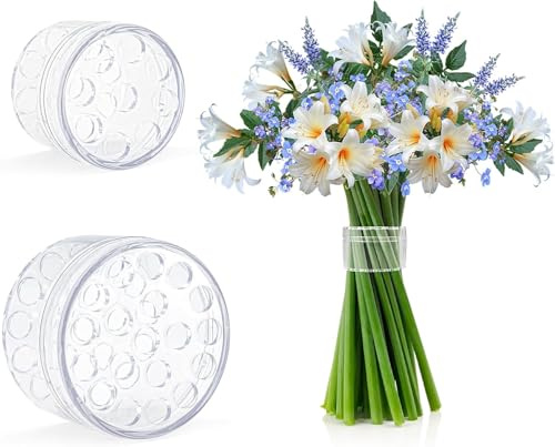 2 PCS Supporto a Spirale Ikebana Riutilizzabile | Stelo Vasi, Stelo Fiori Anello Porta, composizioni Floreali Bouquet, Piccolo Grande
