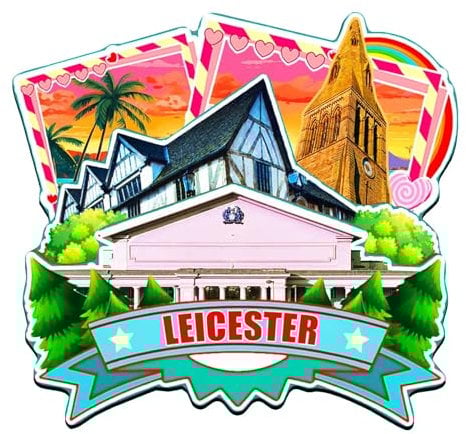 Orlaybar Leicester UK Decorative Magnet 3D Refrigerator City Travel Souvenir Tourist Gifts Handmade Craft Fridge Magnet Home Decoration -4778