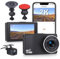 Dashcam Vorne und Hinten, 2K 1080P Dual-Dash-Kamera für Autos, WiFi-Dashcam mit App, 3-Zoll-Bildschirm-Fahrrekorder-Dashcam mit Nachtsicht, G-Sensor, Loop