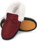 Mishansha Hausschuhe Damen Winter Pantoffeln Damen Warm Gefütterte Hüttenschuhe Damen Geschlossen Fell Slippers Women Starkes Rot,Gr.42 EU