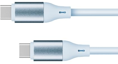 Krüger&Matz USB Typ-C Kabel - USB Typ C 100W 1m Silikon Blau KM1269-1BL