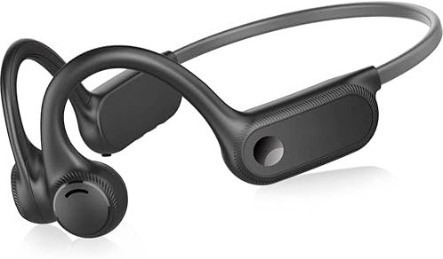 Generico Cuffie conduzione ossea, cuffie sportive Bluetooth open-ear wireless con microfono, 10 ore di riproduzione, auricolari wireless Bluetooth 5.2 impermeabili