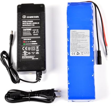 AFTERTECH PACCO BATTERIA PILA 48V 9,6Ah RICARICABILE AL LITIO 265x68x56mm 9600mAh 48volt 14s3p G3E3