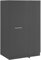 möbelando Eckschrank >LAUNDREEZY< in Anthrazit mit Stangengriff, 100x162x68 cm, höhenverstellbaren Sockelfüßen, Softclose-Tür, abschließbar, ideal für Staubsauger & Bügelbrett