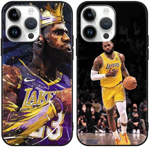 2 Stück Handyhülle für Apple iPhone 8 iPhone 7 iPhone SE 2022/2020 Hülle 4.7, Cool Sport Basketball Legend Player 23 Mode Muster Design Matt Silikon Stoßfest Weich Back Cover Schutzhülle für Fans