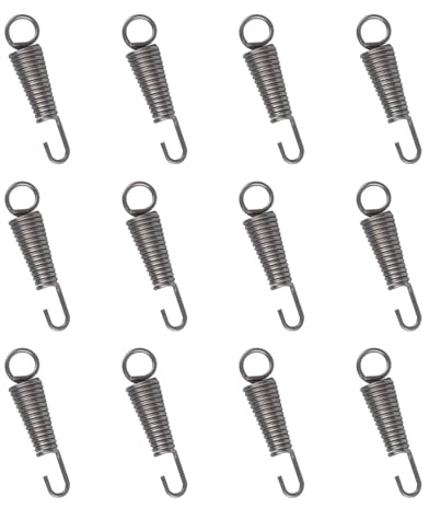 INCREWAY 12PCS Metal Springs Vise Replacement Springs Sliver Vise Clamp Springs C-Clamp Replacement Springs Vice Fixture Replacement Spring for Appliances Household Tools Locks