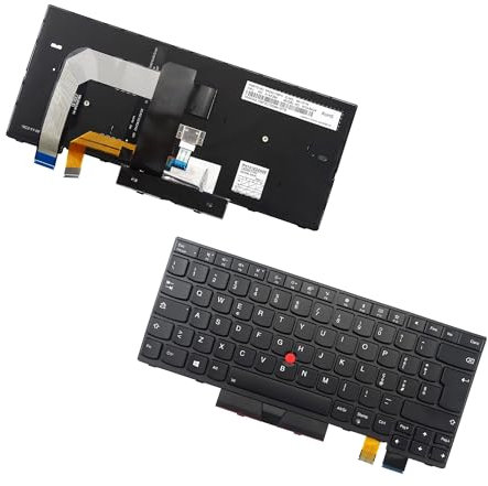 Tastiera di ricambio retroilluminata per Lenovo Thinkpad T470 T480 A475 A485 (italiano/italiano, retroilluminato)