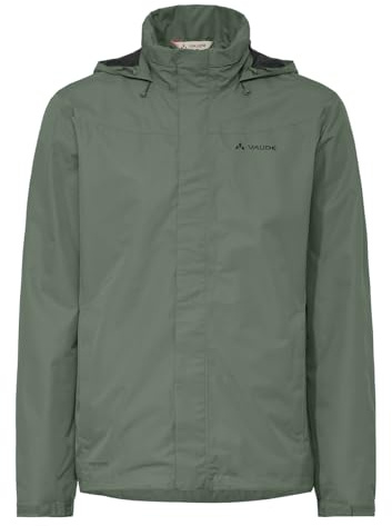 VAUDE Escape Bike Light Regenjacke Herren – Fahrradjacke wasserdicht atmungsaktiv winddicht, 2-Lagen mit verstaubarer Kapuze