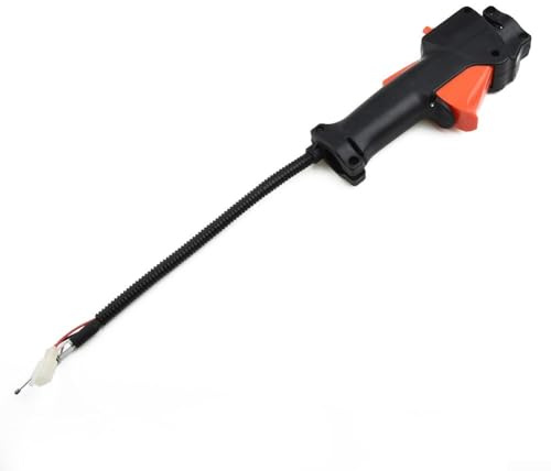 Eawfgtuw Multitool Cavo Acceleratore Maniglia Assemblaggio con Interruttore On Off Kill Control per 26mm Tubo Decespugliatore Trimmer Giardino Strumento Elettrico Parte di Ricambio Arancione