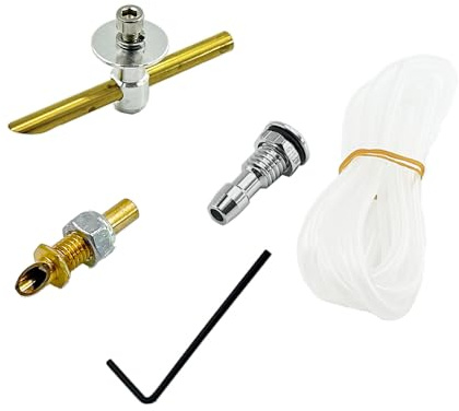 RC Boot Wasserkühlung Kit Wasserauslass und Einlass Pink Up Düse Wasserkühldüse mit Kühlrohr Rohr für RC Boot DIY Modell Schiffsmotor Wasserkühlung System Teil (Transparent)