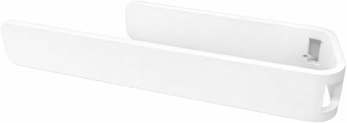 Radius PURORAGGIO Handtuchhalter ohne Bohren – Selbstklebender Handtuchhalter aus Aluminium – Handtuchstange für Bad & Gäste-WC – modern, platzsparend (Weiß/22 cm)