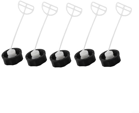 WIIYENA Lawn Mower Fuel Tank Cap for 43cc 49cc 52cc 55cc Petrol Hedge Trimmer Brush Cutter Chainsaw and Garden Multi Tool Engines Black Plastic
