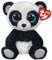 Ty - Beanie Boo's - Peluche Bamboo le Panda, TY36327, Noir / Blanc, 15 cm