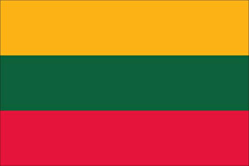 flaggenmeer® Flagge Litauen 120 g/m² ca. 40 x 60 cm