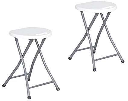 KG KITGARDEN - 2er-Pack Klapphocker Multifunktional, Weiß, Every