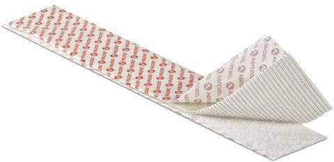 Velcro Ruban adhésif Velcro robuste de marque industrielle 5,1 cm de large (blanc)