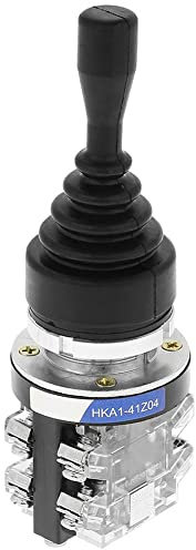 4-Positionen Joystick Schalter, 4NO(Normal Offen) Federrückstellung Tastkopf Joystick Controller Ersatz, Für Industrielle Steuerung AC DC Stromkreise, Starter, Schütz, Relais HKAI-41Z04