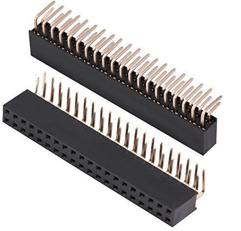 3 Stück 2,54 Mm 2 X 20-polige Buchse, Zweireihig, Buchsenleiste, Rechtwinklig, 4-Stiftleiste, Stiftleisten, Stecker, Leiterplatte, Zweireihig, Rechtwinklig, Stiftleiste, Buchse