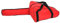 Oxfor-Kettensägenkoffer, 45,7 cm (18 Zoll) Kettensägen-Tragetasche, strapazierfähig, wasserdicht, Oxfor-Ford-Gewebe, tragbare Tasche für Holzfäller (rot)