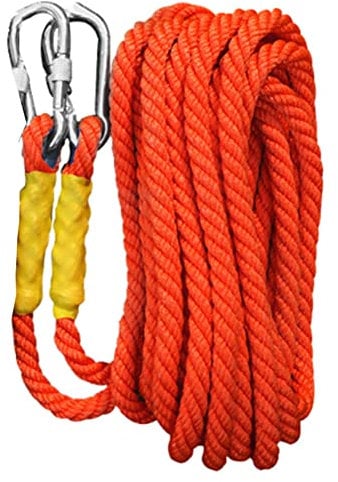 LQSSA Static Rock Climbing Rope Length 5-100M,16Mm Diameter Tree Climbing Rappelling Cord with Non-Slip/16Mm 100M