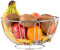 Innoteck Essentials Chrome Fruit Bowl Round Shape - Wire Basket - Storage for Fruit, Vegetables, Snacks, and More - Decorative Centerpiece for Kitchen, Table Countertop, and Pantry