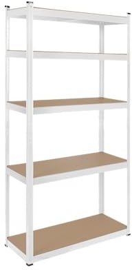 Rebel Regal Metall Magazin 180x90x40 Weiß RB-1251W