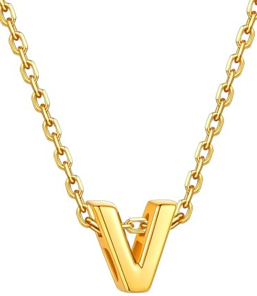 Supcare Buchstaben Kette für Damen Mädchen Letter A-Z Halskette Initial Buchstaben Anhänger Alphabet A-Z Buchstabenkette Gold Kette Namenskette Personalisiert Halskette für Weihnachten Geburtstag