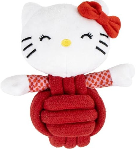 Hello Kitty Hundespielzeug, offizielles und Robustes Hundespielzeug, ideal zum Beißen, Ziehen und Spielen mit süßem und sicherem Stil