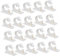 Hemobllo 20pcs Adhesive Cable Clips Self-adhesive Cable Management for Network Mouse Keyboard Lights Charging