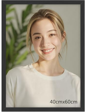 Beutrain Bilderrahmen Aluminium,Alu-Rahmen 40x60 cm Schwarz,Wandbilder-Rahmen Metall mit Acrylglas,Moderner Posterrahmen für Fotos und Bilder im Hoch- & Querformat