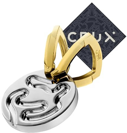Hanayama Cast Jam Puzzle - Level 3 of 6 - Mid Level Difficultly Puzzle - Includes Crux Sticker