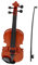 CLISPEED 1 Satz Saiten Violine simuliertes Geigenspielzeug mit Mini-Geigenspielzeug Geige für Anfänger klein Musik-Erleuchtungs- realistisches Geigenmodell Plastik