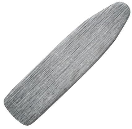 Ironing Board Covers 125 x 45 Elasticated Grey Lines with Padding, Easy Fit and Resists Scorching,Bungee Elasticated Ironing Board Covers Large, Easy Placement