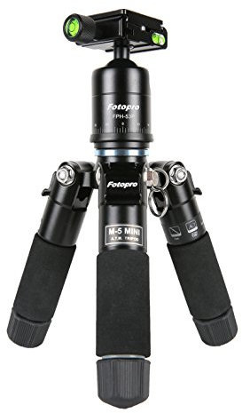 Fotopro Mini Tripod - 18 Inch Compact Portable Aluminum Tabletop With Ball Head Quick Release Plate for DSLR Camera Video Camcorder - Carrying Bag Included, Load up to 11lbs/5kg