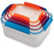 Joseph Joseph Nest Lock, 4 Stück Kunststoff Küche Lebensmittel Lagerung aufbewahrungsbox mit Deckel, auslaufsicher, luftdicht, platzsparend, BPA frei- Multicolour