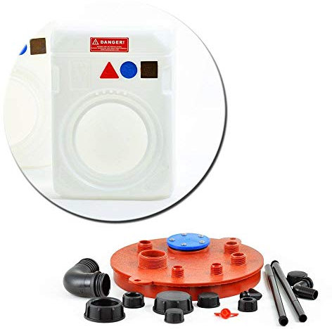 wellenshop Nuova Rade Benzintank Kraftstofftank + Anschlussflansch 82 Liter