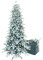 Albero Di Natale Slim Innevato Gaia 210 Cm Con Borsa Porta Albero, Molto Folto E Realistico In PE (polietilene) Real Touch e PVC, Apertura Ad Ombrello, Design Salvaspazio Alto E Stretto Alla Base
