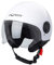 A-PRO SRL Motorradhelm Motorrad Roller Jet Helm Demi Avio Viser Homologiert SonicMoto Weiß S