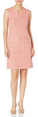 Karl Lagerfeld Damen Tweed Shift Dress with Pockets Lässiges Kleid (1er Pack)