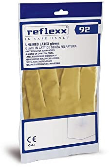 Reflexx 4000671.XL Guanti Non Felpati in Lattice RIUTILIZZABILI TG.XL