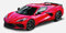 Bauer Spielwaren 31447-00000022 Maisto Chevrolet Corvette Stingray Coupé '20: Modellauto im Maßstab 1:18, Türen, Kofferraum und Motorhaube zum Öffnen, lenkbar, 34 cm, rot (531447)