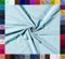 0,5m Baumwoll-Jersey uni 8% Elasthan Baumwollstoff elastisch Meterware Jersey-Stoff Oeko-Tex Kl 1, Farbe:babyblau