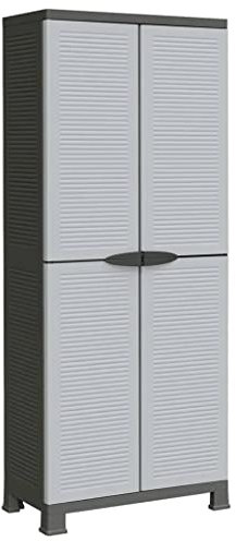 vidaXL Kunststoffschrank Haushaltsschrank Gartenschrank Schrank Balkonschrank Putzmittelschrank Werkstattschrank Beistellschrank 68x39x171,5cm