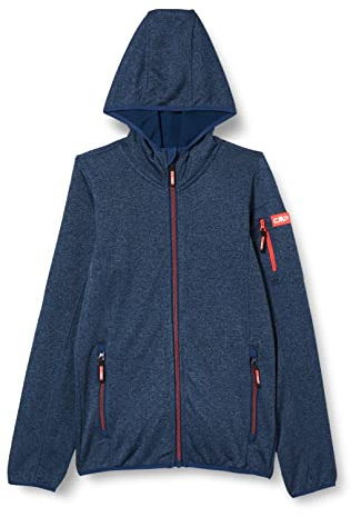 CMP ERROR:#N/A Kinder-knit-tech-jacke Mit Fester Kapuze KID G JACKET FIX HOOD, Blau-Hellblau, 140 EU