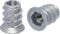 M6 x 13mm Wood Furniture Steel Insert Nut With Hex Socket And Collar E Type (Pack of 20)